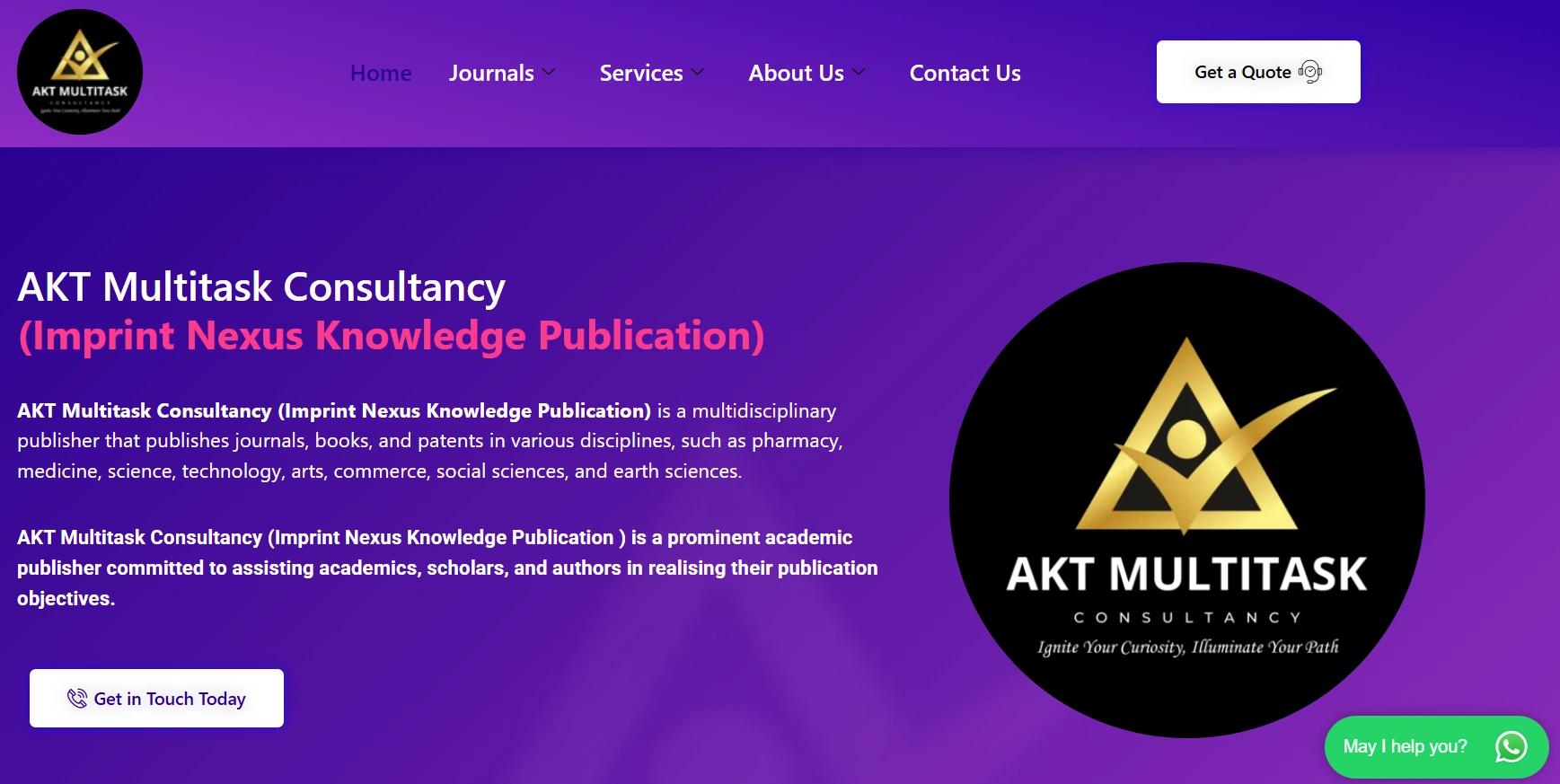 AKT Multitask website screenshot
